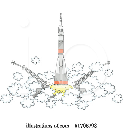 Royalty-Free (RF) Rocket Clipart Illustration by Alex Bannykh - Stock Sample #1706798