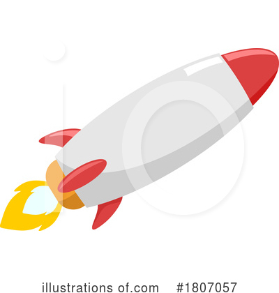 Royalty-Free (RF) Rocket Clipart Illustration by Hit Toon - Stock Sample #1807057