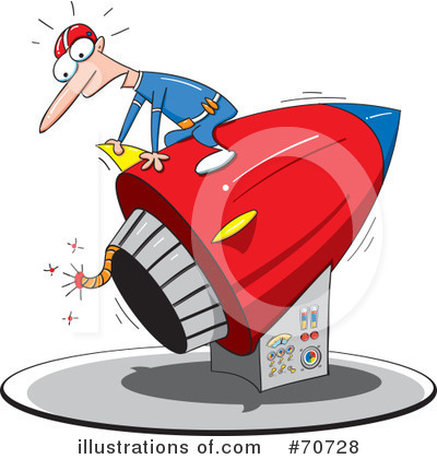 Royalty-Free (RF) Rocket Clipart Illustration by jtoons - Stock Sample #70728