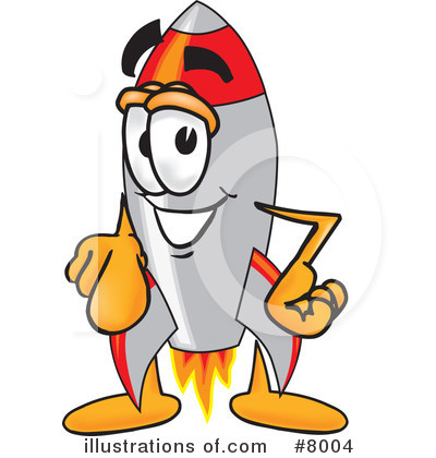 Rocket Clipart #8004 by Toons4Biz