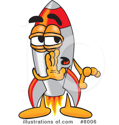 Rocket Character Clipart #8006 by Mascot Junction