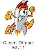 Rocket Clipart #8011 by Mascot Junction