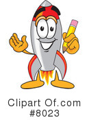 Rocket Clipart #8023 by Mascot Junction