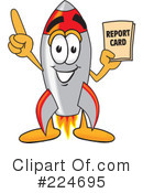 Rocket Mascot Clipart #224695 by Mascot Junction