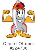 Rocket Mascot Clipart #224708 by Mascot Junction