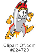Rocket Mascot Clipart #224720 by Mascot Junction