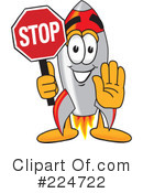 Rocket Mascot Clipart #224722 by Mascot Junction