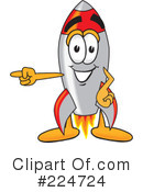 Rocket Mascot Clipart #224724 by Mascot Junction