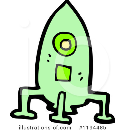 Royalty-Free (RF) Rocket Ship Clipart Illustration by lineartestpilot - Stock Sample #1194485