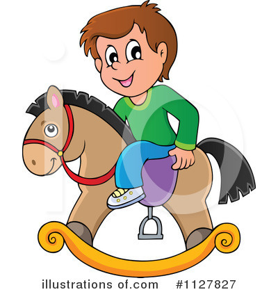 Royalty-Free (RF) Rocking Horse Clipart Illustration by visekart - Stock Sample #1127827