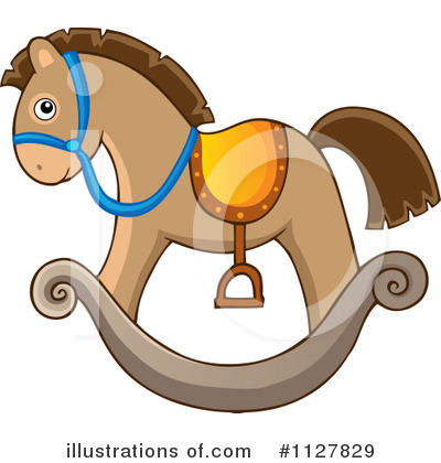 Royalty-Free (RF) Rocking Horse Clipart Illustration by visekart - Stock Sample #1127829