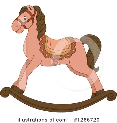 Royalty-Free (RF) Rocking Horse Clipart Illustration by BNP Design Studio - Stock Sample #1286720