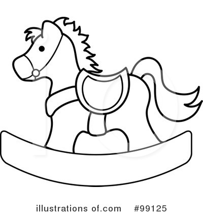 Royalty-Free (RF) Rocking Horse Clipart Illustration by Pams Clipart - Stock Sample #99125