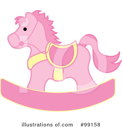 Royalty-Free (RF) Rocking Horse Clipart Illustration by Pams Clipart - Stock Sample #99158