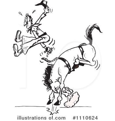 Royalty-Free (RF) Rodeo Clipart Illustration by Dennis Holmes Designs - Stock Sample #1110624