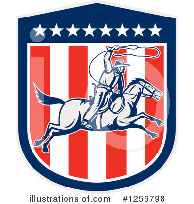 Royalty-Free (RF) Rodeo Clipart Illustration by patrimonio - Stock Sample #1256798