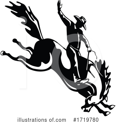 Royalty-Free (RF) Rodeo Clipart Illustration by patrimonio - Stock Sample #1719780