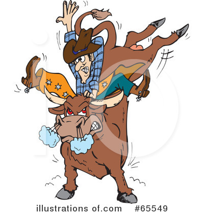 Royalty-Free (RF) Rodeo Clipart Illustration by Dennis Holmes Designs - Stock Sample #65549