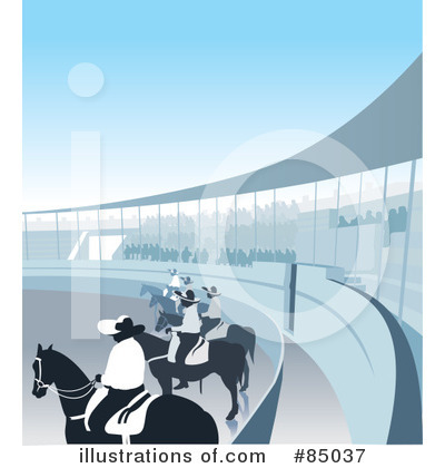 Royalty-Free (RF) Rodeo Clipart Illustration by David Rey - Stock Sample #85037