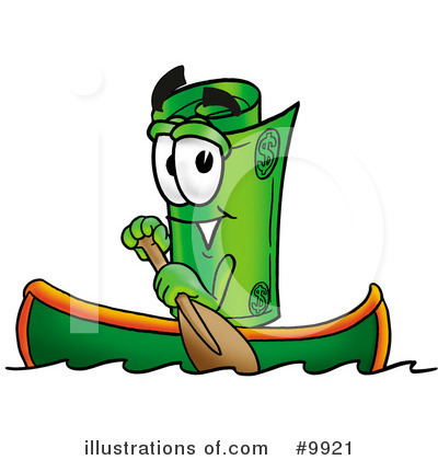 Royalty-Free (RF) Rolled Money Clipart Illustration by Mascot Junction - Stock Sample #9921