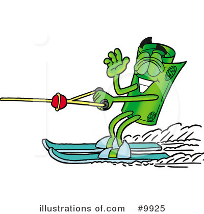 Waterskiing Clipart #9925 by Mascot Junction