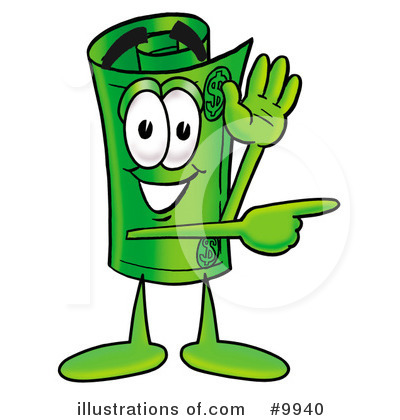 Royalty-Free (RF) Rolled Money Clipart Illustration by Mascot Junction - Stock Sample #9940