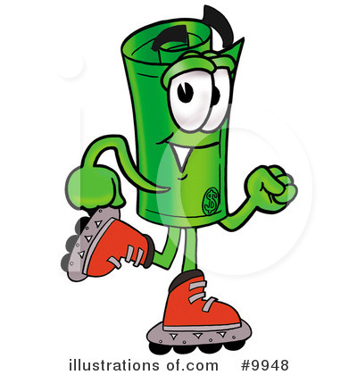 Royalty-Free (RF) Rolled Money Clipart Illustration by Mascot Junction - Stock Sample #9948