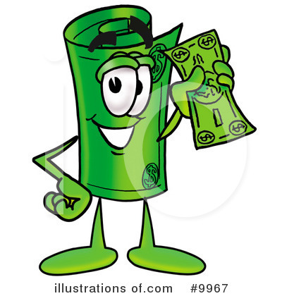 Rolled Money Clipart #9967 by Mascot Junction