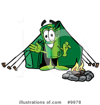 Royalty-Free (RF) Rolled Money Clipart Illustration by Mascot Junction - Stock Sample #9978
