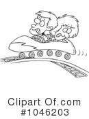 Roller Coaster Clipart #1046203 by toonaday