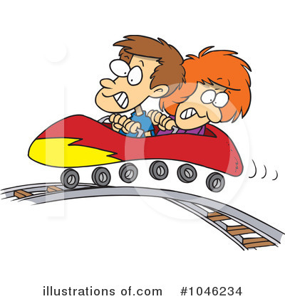 Royalty-Free (RF) Roller Coaster Clipart Illustration by toonaday - Stock Sample #1046234