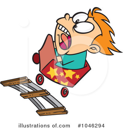 Roller Coaster Clipart #1046294 by toonaday