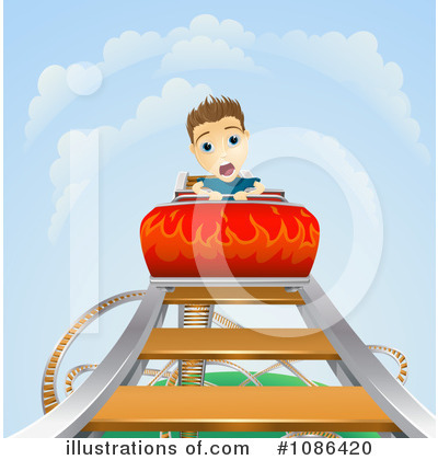 Roller Coaster Clipart #1086420 by AtStockIllustration