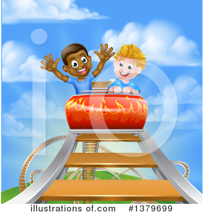 Roller Coaster Clipart #1379699 by AtStockIllustration