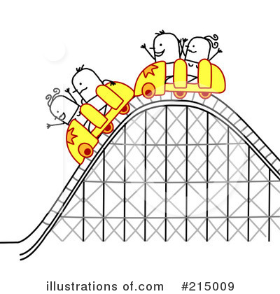 Royalty-Free (RF) Roller Coaster Clipart Illustration by NL shop - Stock Sample #215009