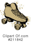 Roller Skates Clipart #211842 by patrimonio