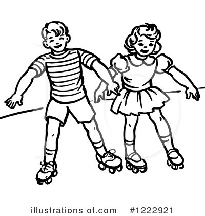 Roller Skating Clipart #1222921 by Picsburg