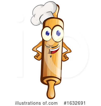 Royalty-Free (RF) Rolling Pin Clipart Illustration by Domenico Condello - Stock Sample #1632691