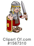 Roman Soldier Clipart #1567310 by AtStockIllustration