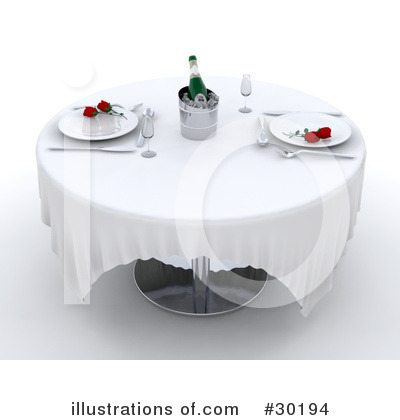 Place Setting Clipart #30194 by KJ Pargeter