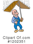 Roofer Clipart #1202351 by LaffToon