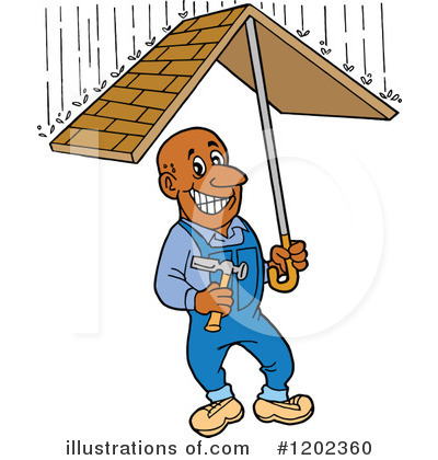Roofing Clipart #1202360 by LaffToon