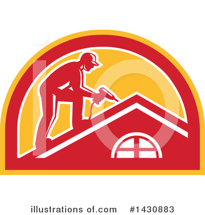 Royalty-Free (RF) Roofing Clipart Illustration by patrimonio - Stock Sample #1430883