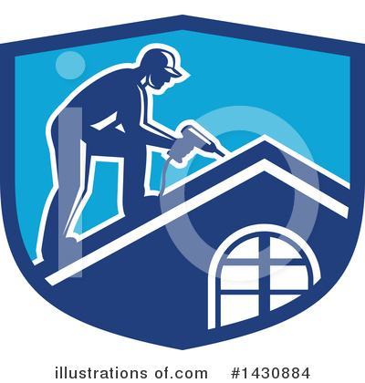 Roofing Clipart #1430884 by patrimonio