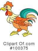 Rooster Clipart #100375 by Lal Perera