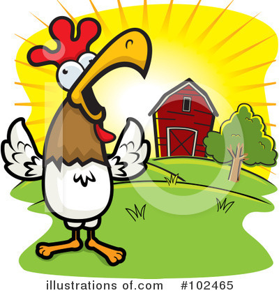 Royalty-Free (RF) Rooster Clipart Illustration by Cory Thoman - Stock Sample #102465
