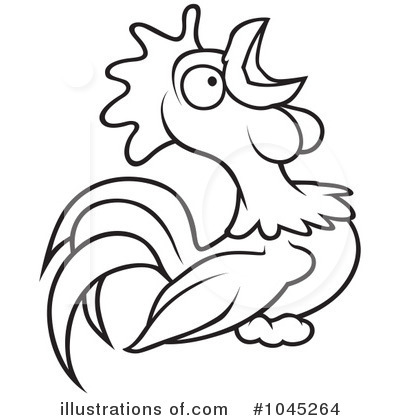 Royalty-Free (RF) Rooster Clipart Illustration by dero - Stock Sample #1045264