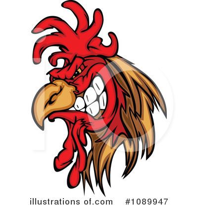 Royalty-Free (RF) Rooster Clipart Illustration by Chromaco - Stock Sample #1089947