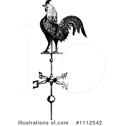Royalty-Free (RF) Rooster Clipart Illustration by Prawny Vintage - Stock Sample #1112542