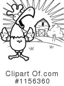 Rooster Clipart #1156360 by Cory Thoman